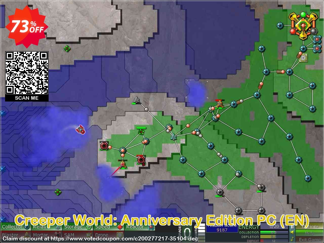 Creeper World: Anniversary Edition PC, EN  Coupon, discount Creeper World: Anniversary Edition PC (EN) Deal 2024 CDkeys. Promotion: Creeper World: Anniversary Edition PC (EN) Exclusive Sale offer 