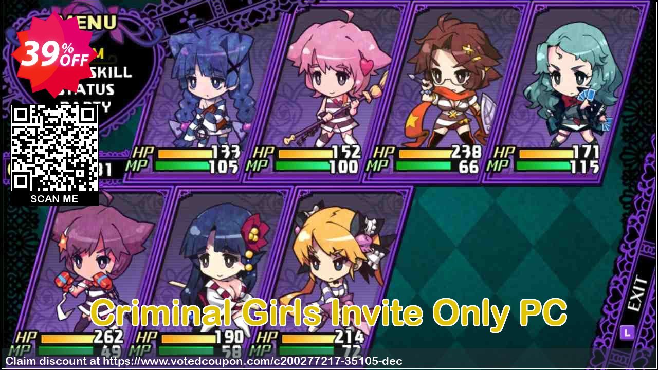 Criminal Girls Invite Only PC Coupon, discount Criminal Girls Invite Only PC Deal 2024 CDkeys. Promotion: Criminal Girls Invite Only PC Exclusive Sale offer 