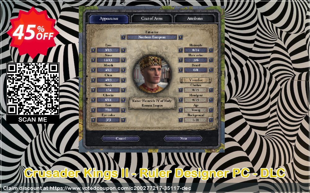 Crusader Kings II - Ruler Designer PC - DLC Coupon, discount Crusader Kings II - Ruler Designer PC - DLC Deal 2025 CDkeys. Promotion: Crusader Kings II - Ruler Designer PC - DLC Exclusive Sale offer 