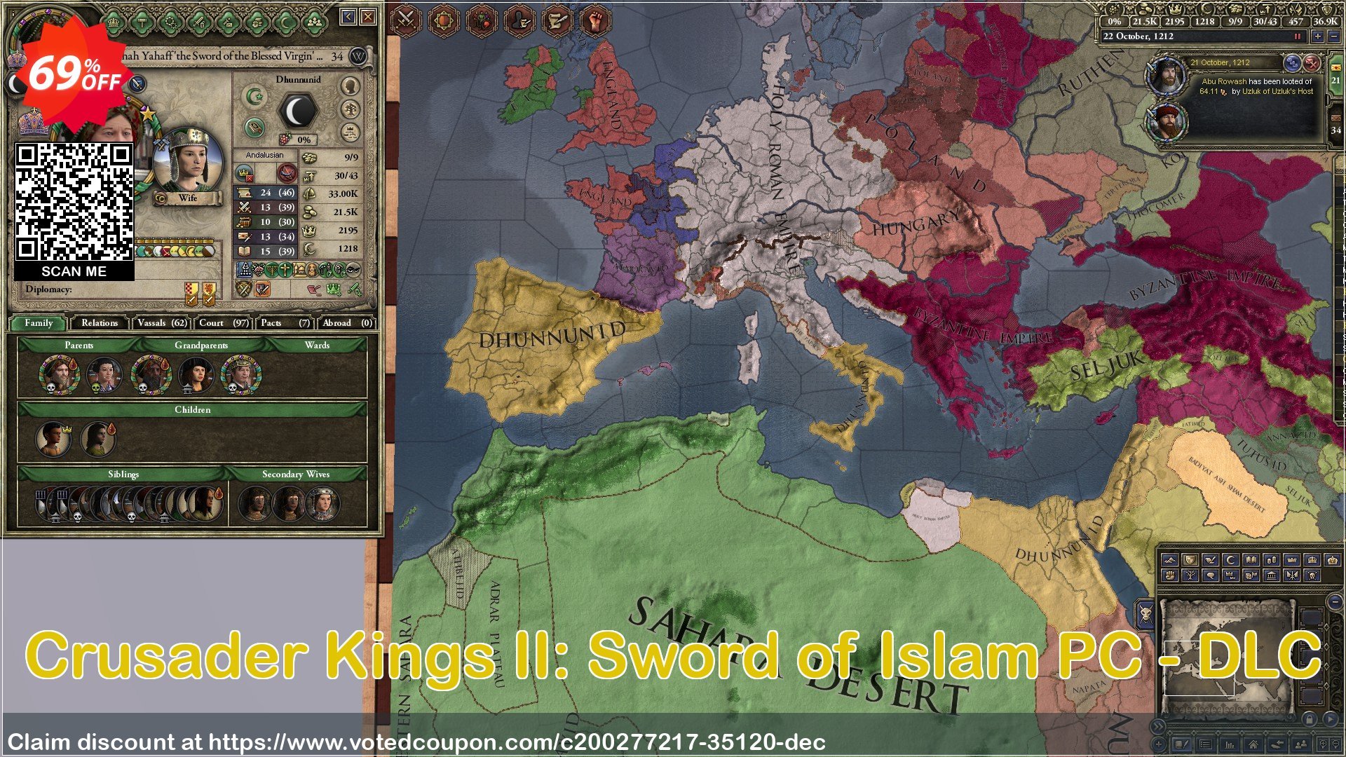 Crusader Kings II: Sword of Islam PC - DLC Coupon, discount Crusader Kings II: Sword of Islam PC - DLC Deal 2024 CDkeys. Promotion: Crusader Kings II: Sword of Islam PC - DLC Exclusive Sale offer 