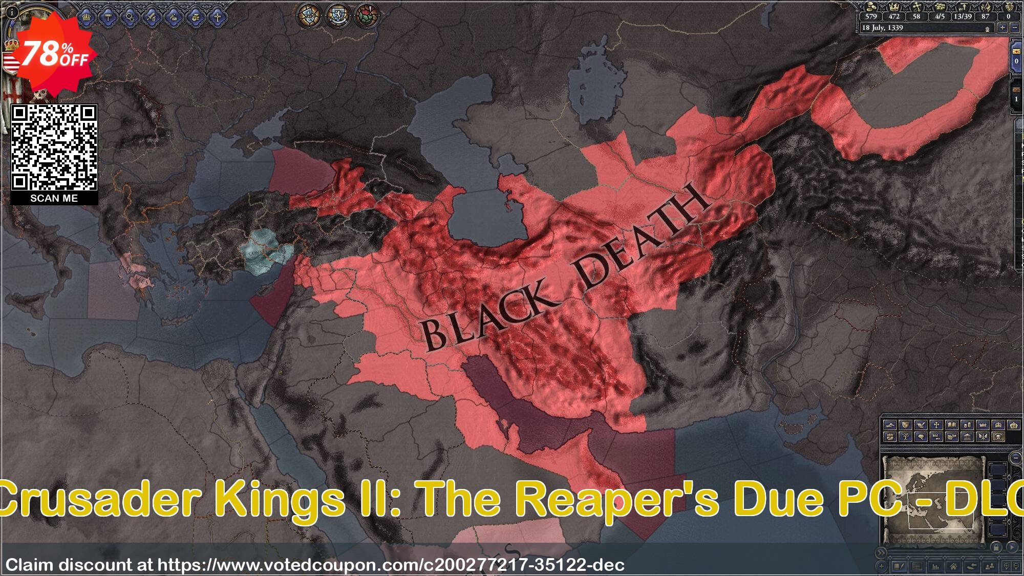 Crusader Kings II: The Reaper's Due PC - DLC Coupon Code Mar 2025, 78% OFF - VotedCoupon