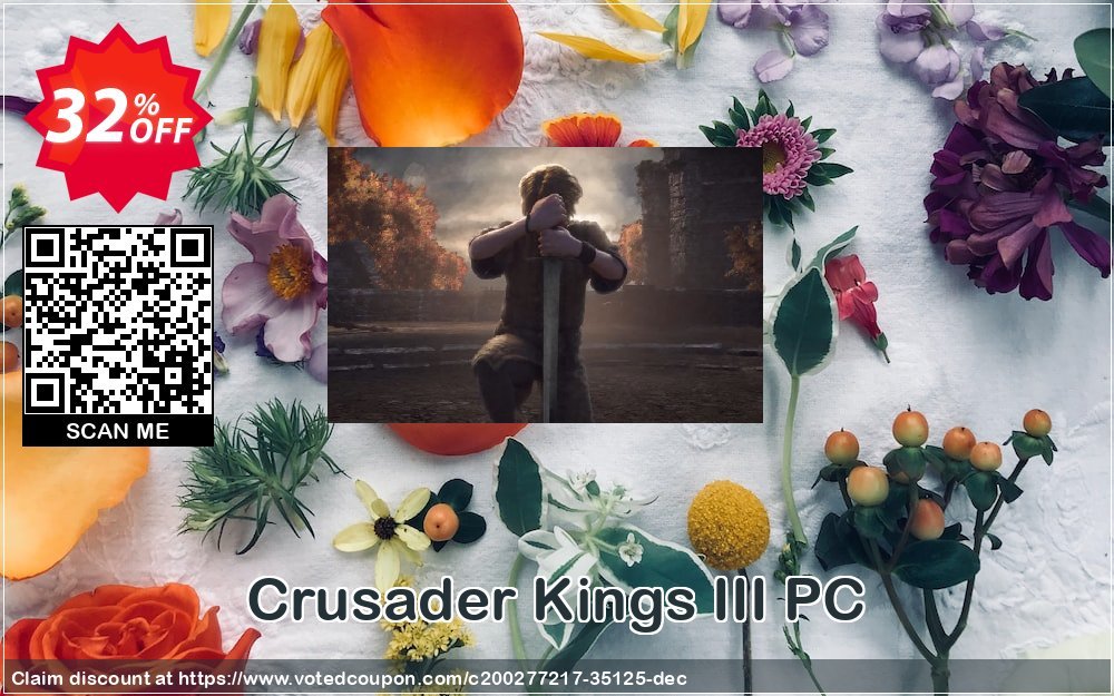 Crusader Kings III PC Coupon, discount Crusader Kings III PC Deal 2025 CDkeys. Promotion: Crusader Kings III PC Exclusive Sale offer 