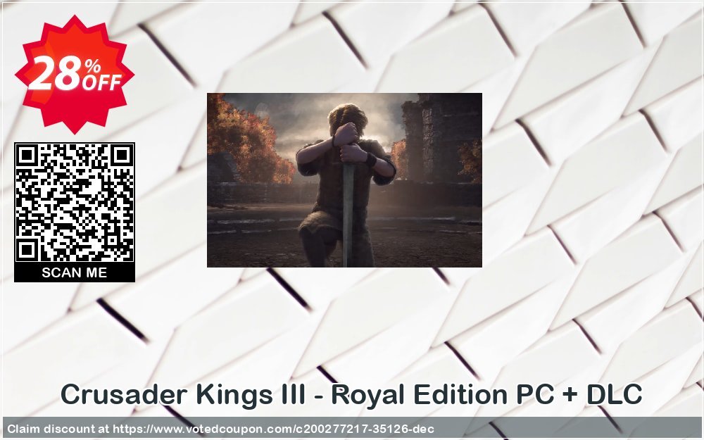 Crusader Kings III - Royal Edition PC + DLC Coupon, discount Crusader Kings III - Royal Edition PC + DLC Deal 2025 CDkeys. Promotion: Crusader Kings III - Royal Edition PC + DLC Exclusive Sale offer 