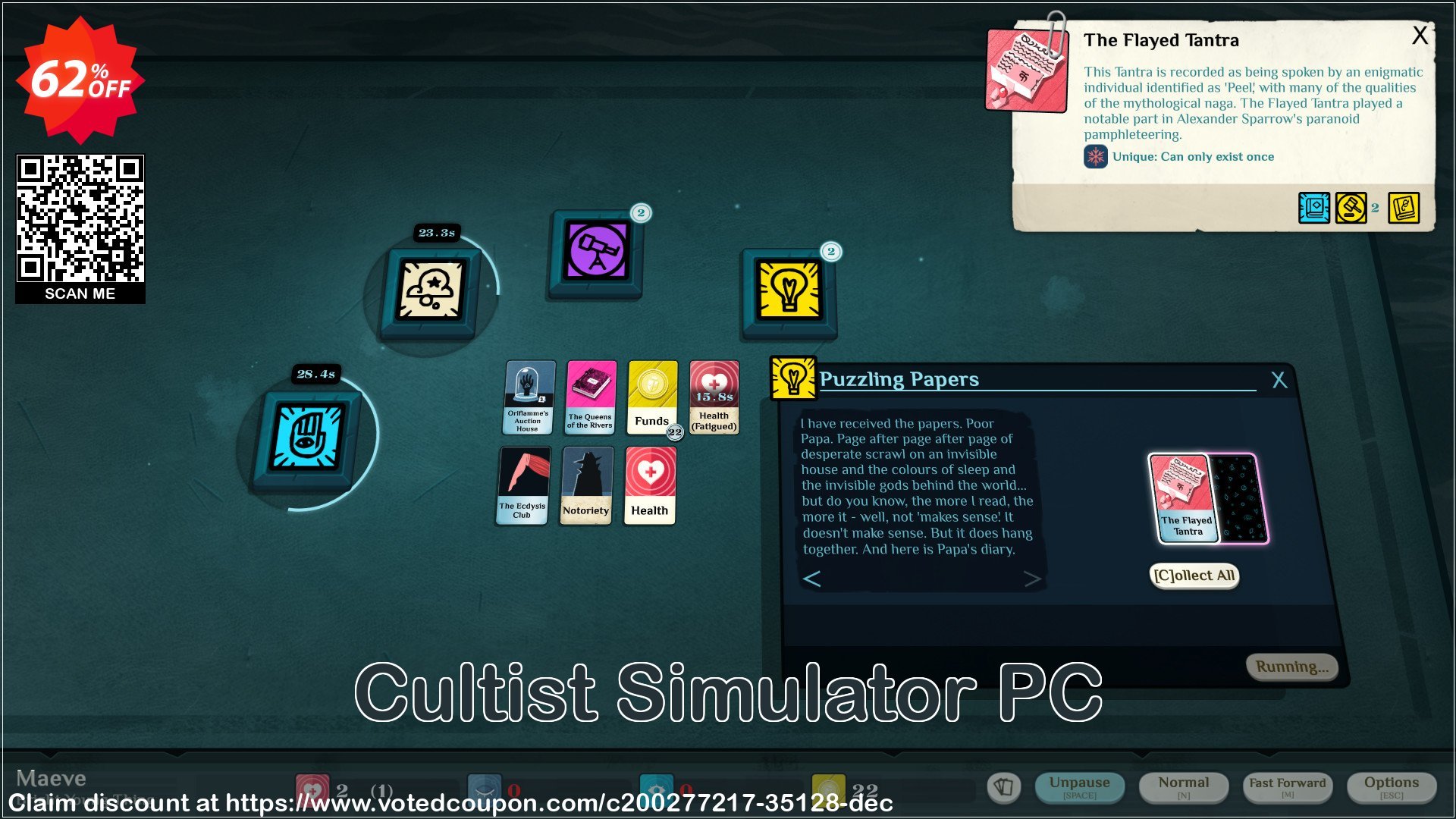 Cultist Simulator PC Coupon, discount Cultist Simulator PC Deal 2024 CDkeys. Promotion: Cultist Simulator PC Exclusive Sale offer 