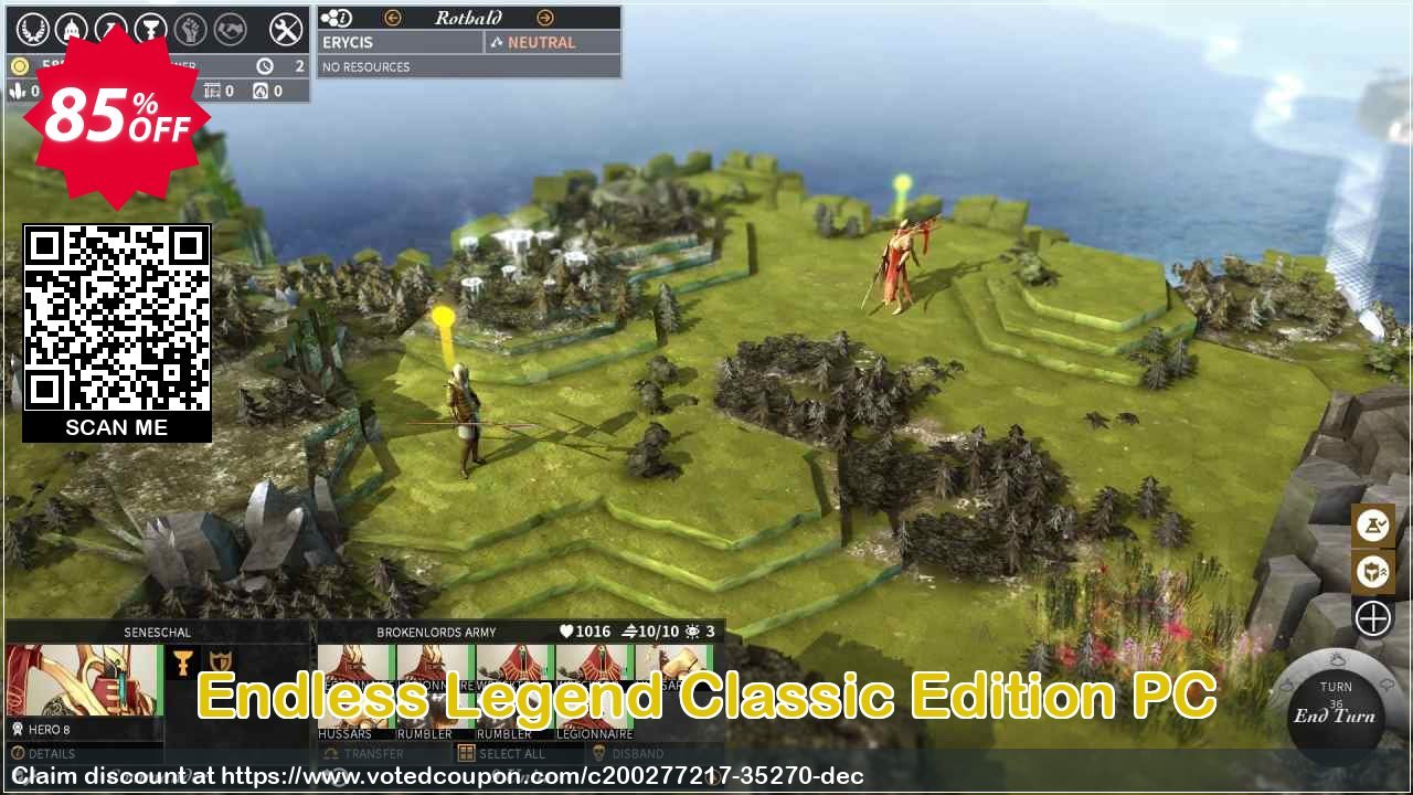 Endless Legend Classic Edition PC Coupon, discount Endless Legend Classic Edition PC Deal 2024 CDkeys. Promotion: Endless Legend Classic Edition PC Exclusive Sale offer 