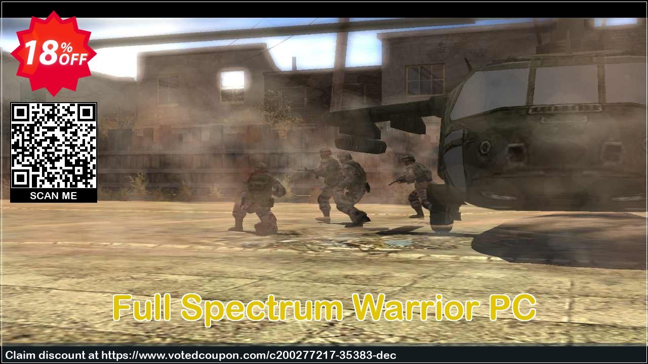 Full Spectrum Warrior PC Coupon, discount Full Spectrum Warrior PC Deal 2024 CDkeys. Promotion: Full Spectrum Warrior PC Exclusive Sale offer 