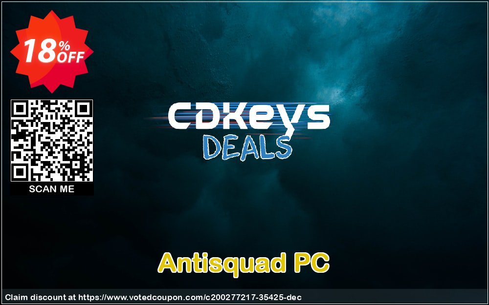 Antisquad PC Coupon, discount Antisquad PC Deal 2024 CDkeys. Promotion: Antisquad PC Exclusive Sale offer 