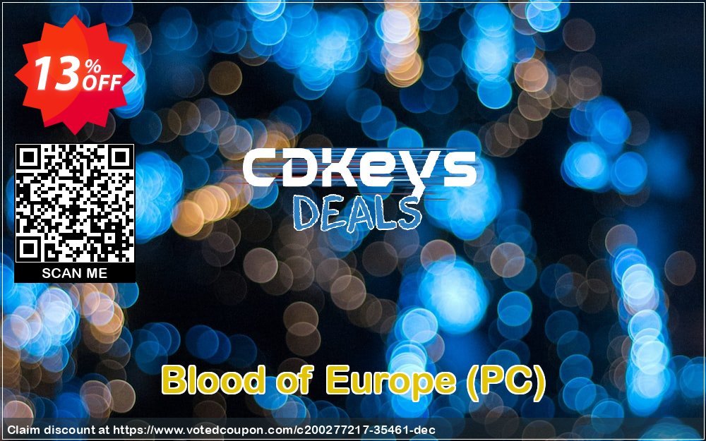 Blood of Europe, PC  Coupon, discount Blood of Europe (PC) Deal 2024 CDkeys. Promotion: Blood of Europe (PC) Exclusive Sale offer 