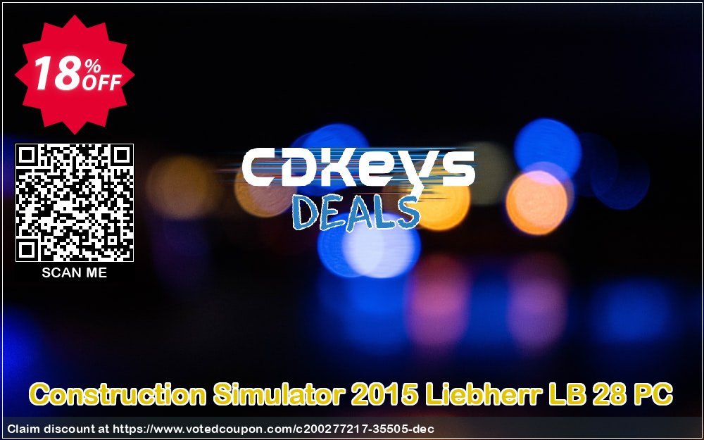 Construction Simulator 2015 Liebherr LB 28 PC Coupon Code Nov 2024, 18% OFF - VotedCoupon