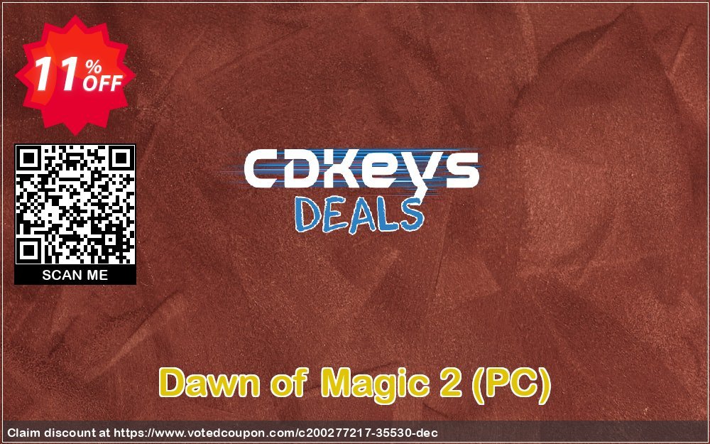 Dawn of Magic 2, PC  Coupon, discount Dawn of Magic 2 (PC) Deal 2024 CDkeys. Promotion: Dawn of Magic 2 (PC) Exclusive Sale offer 