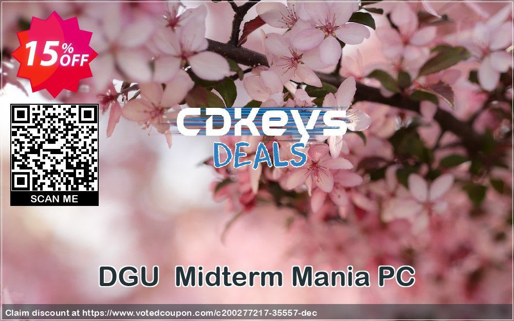 DGU  Midterm Mania PC Coupon, discount DGU  Midterm Mania PC Deal 2024 CDkeys. Promotion: DGU  Midterm Mania PC Exclusive Sale offer 