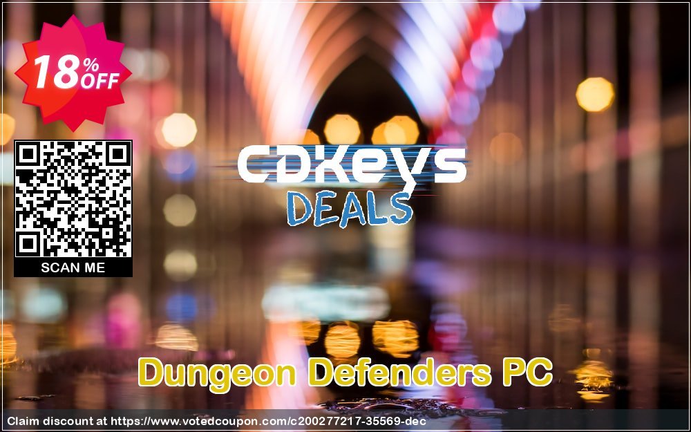 Dungeon Defenders PC Coupon, discount Dungeon Defenders PC Deal 2024 CDkeys. Promotion: Dungeon Defenders PC Exclusive Sale offer 