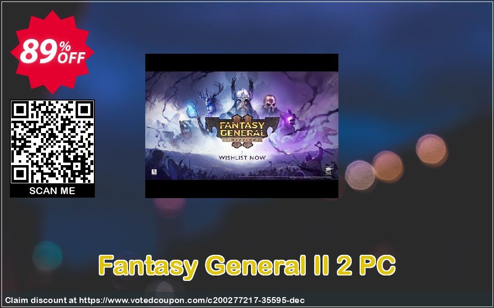 Fantasy General II 2 PC Coupon Code Oct 2024, 89% OFF - VotedCoupon