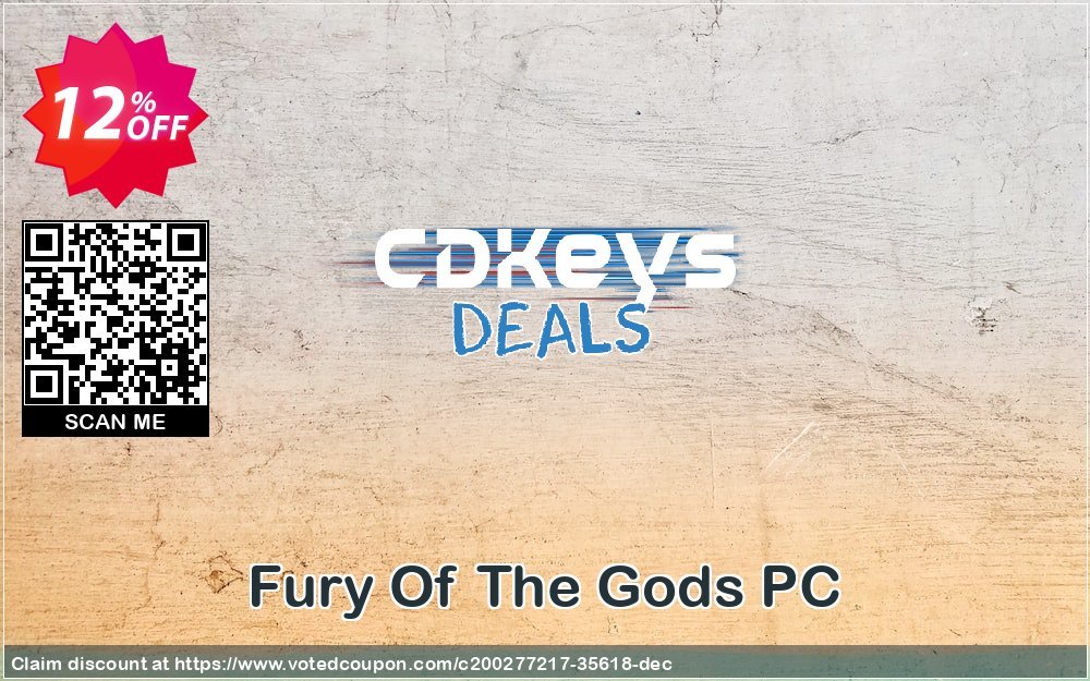 Fury Of The Gods PC Coupon, discount Fury Of The Gods PC Deal 2024 CDkeys. Promotion: Fury Of The Gods PC Exclusive Sale offer 