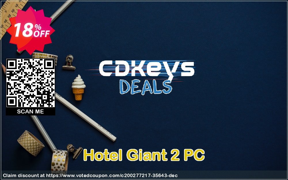 Hotel Giant 2 PC Coupon, discount Hotel Giant 2 PC Deal 2024 CDkeys. Promotion: Hotel Giant 2 PC Exclusive Sale offer 