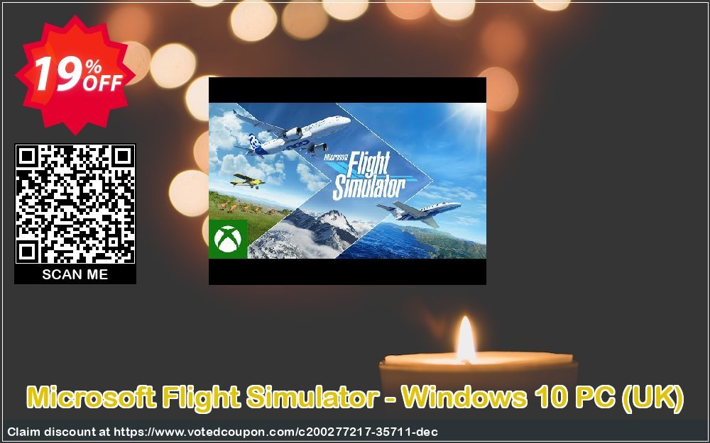 Microsoft Flight Simulator - WINDOWS 10 PC, UK  Coupon, discount Microsoft Flight Simulator - Windows 10 PC (UK) Deal 2024 CDkeys. Promotion: Microsoft Flight Simulator - Windows 10 PC (UK) Exclusive Sale offer 