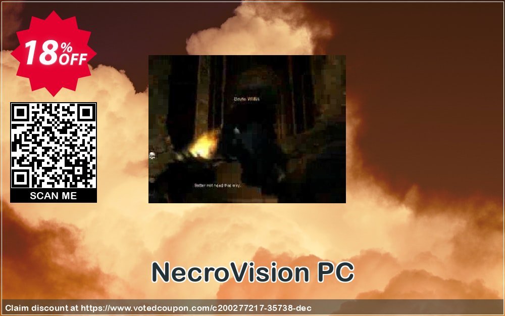 NecroVision PC Coupon, discount NecroVision PC Deal 2024 CDkeys. Promotion: NecroVision PC Exclusive Sale offer 