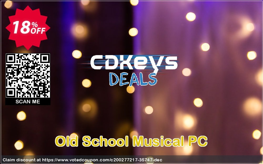 Old School Musical PC Coupon, discount Old School Musical PC Deal 2024 CDkeys. Promotion: Old School Musical PC Exclusive Sale offer 