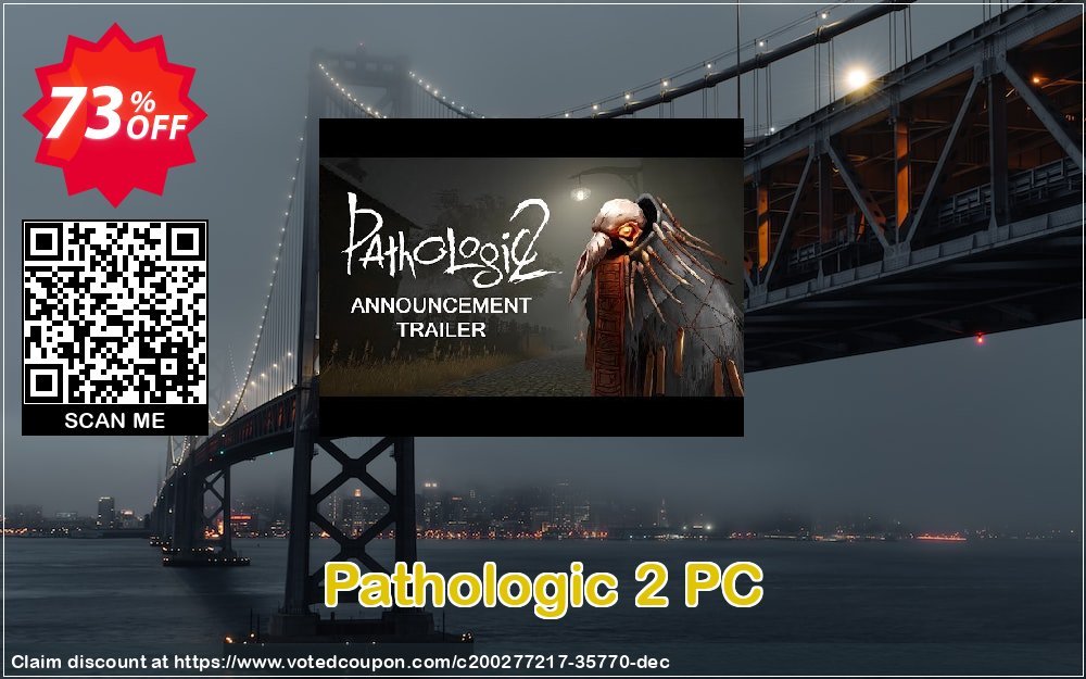 Pathologic 2 PC Coupon, discount Pathologic 2 PC Deal 2024 CDkeys. Promotion: Pathologic 2 PC Exclusive Sale offer 