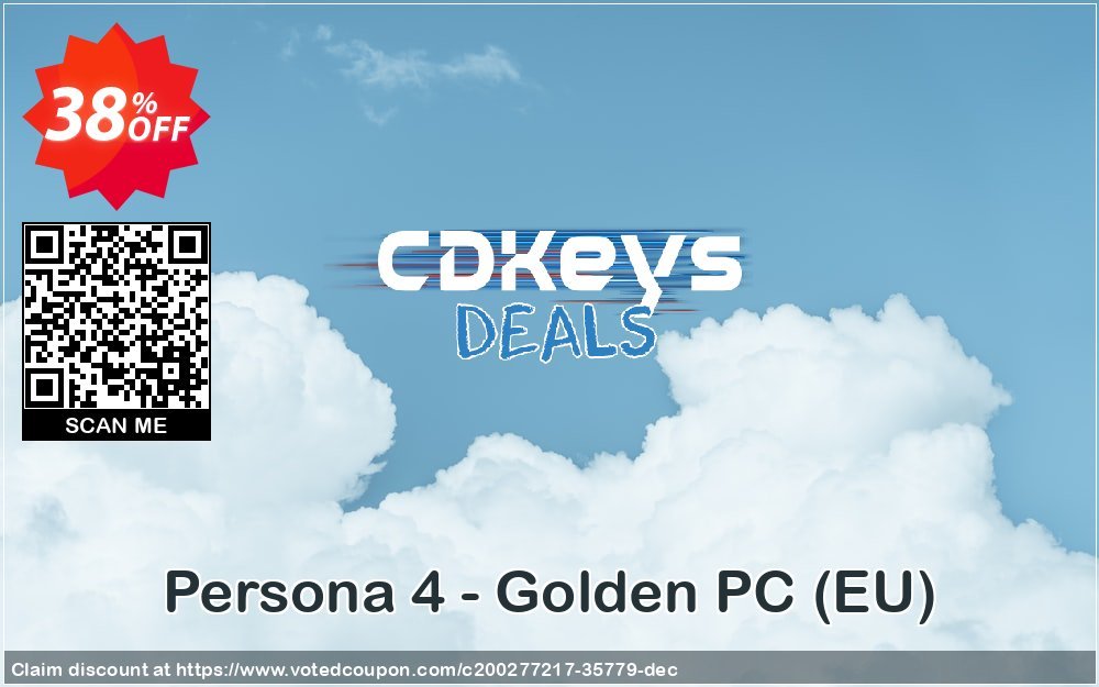 Persona 4 - Golden PC, EU  Coupon, discount Persona 4 - Golden PC (EU) Deal 2024 CDkeys. Promotion: Persona 4 - Golden PC (EU) Exclusive Sale offer 