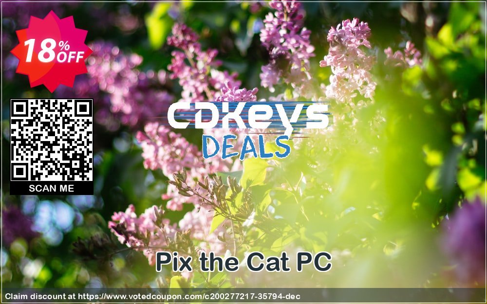 Pix the Cat PC Coupon, discount Pix the Cat PC Deal 2024 CDkeys. Promotion: Pix the Cat PC Exclusive Sale offer 