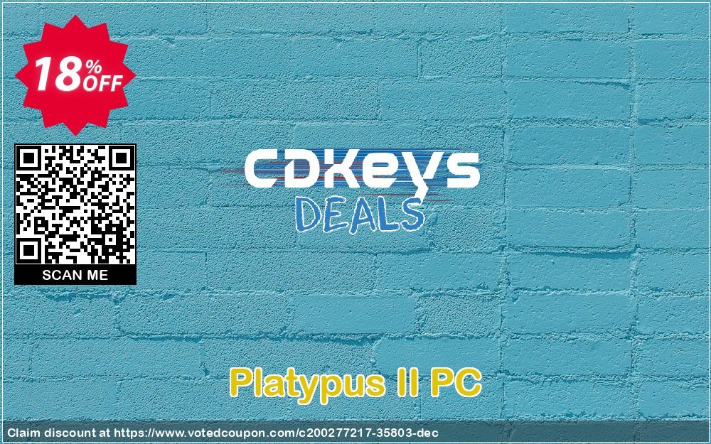 Platypus II PC Coupon, discount Platypus II PC Deal 2024 CDkeys. Promotion: Platypus II PC Exclusive Sale offer 