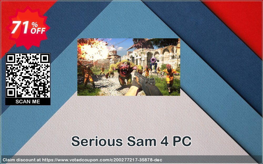 Serious Sam 4 PC Coupon Code Nov 2024, 71% OFF - VotedCoupon