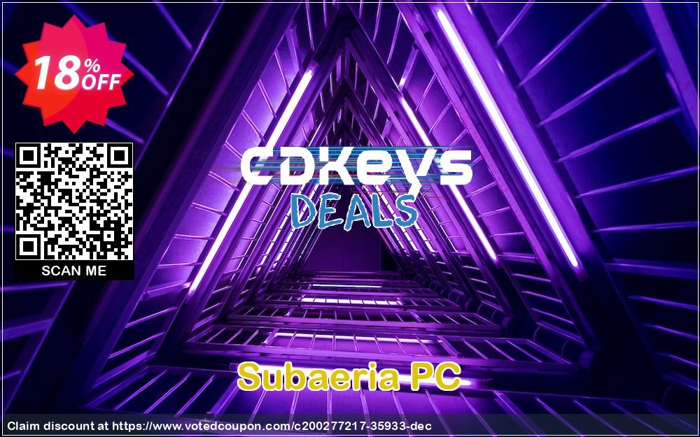 Subaeria PC Coupon, discount Subaeria PC Deal 2024 CDkeys. Promotion: Subaeria PC Exclusive Sale offer 