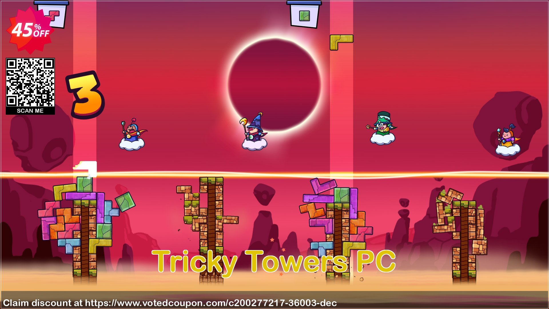 Tricky Towers PC Coupon Code Oct 2024, 45% OFF - VotedCoupon