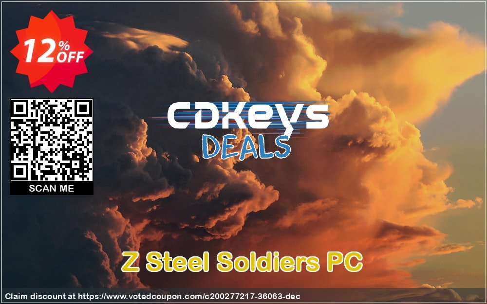 Z Steel Soldiers PC Coupon, discount Z Steel Soldiers PC Deal 2024 CDkeys. Promotion: Z Steel Soldiers PC Exclusive Sale offer 