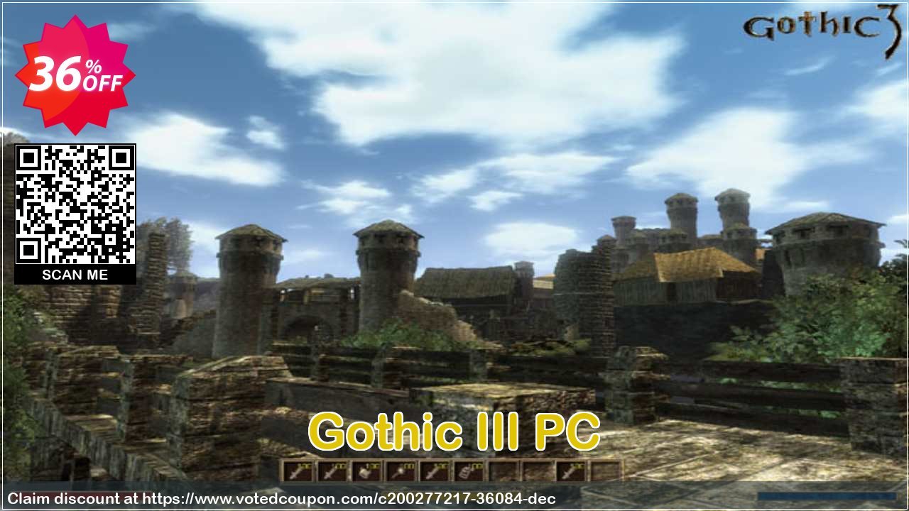 Gothic III PC Coupon, discount Gothic III PC Deal 2024 CDkeys. Promotion: Gothic III PC Exclusive Sale offer 