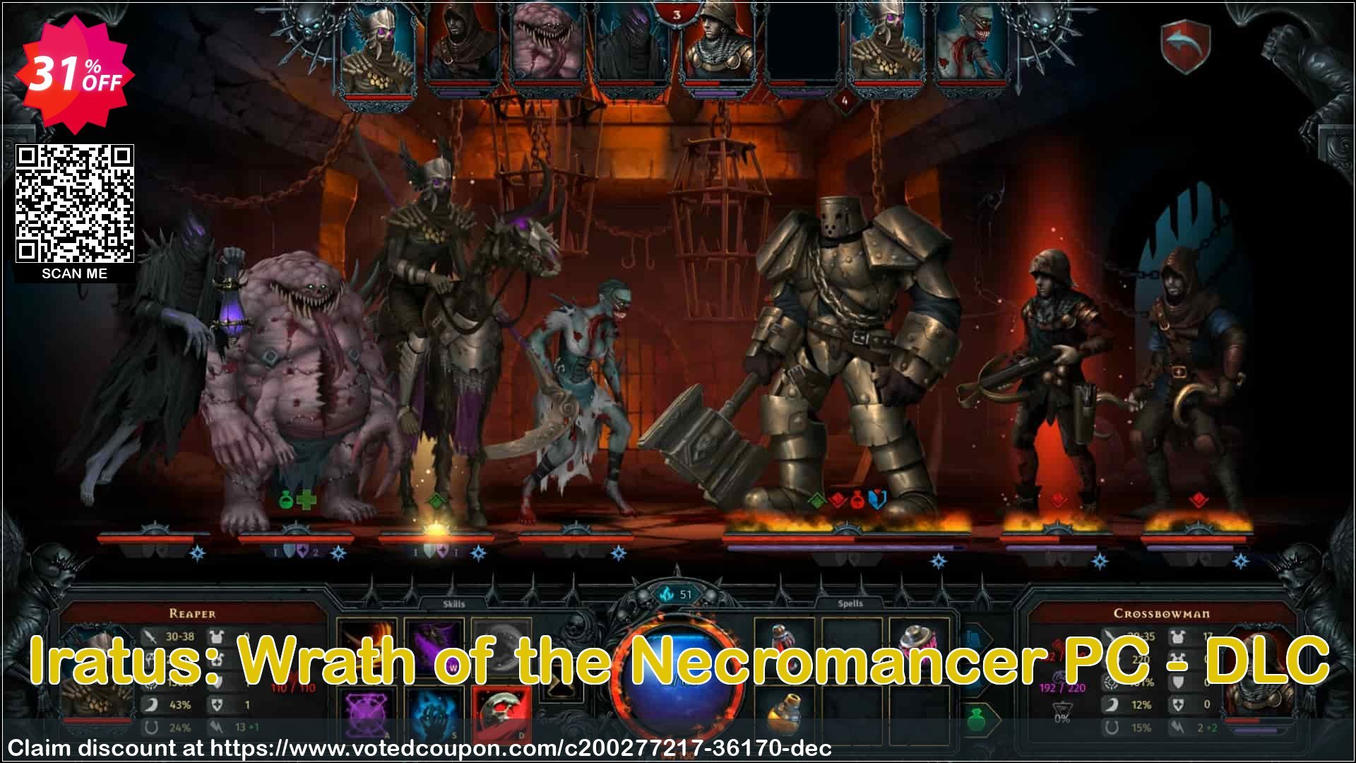 Iratus: Wrath of the Necromancer PC - DLC Coupon, discount Iratus: Wrath of the Necromancer PC - DLC Deal 2024 CDkeys. Promotion: Iratus: Wrath of the Necromancer PC - DLC Exclusive Sale offer 