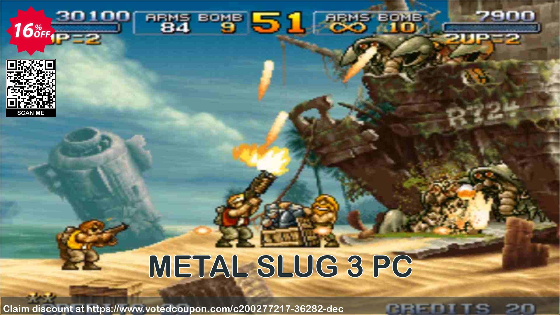 METAL SLUG 3 PC Coupon, discount METAL SLUG 3 PC Deal 2024 CDkeys. Promotion: METAL SLUG 3 PC Exclusive Sale offer 