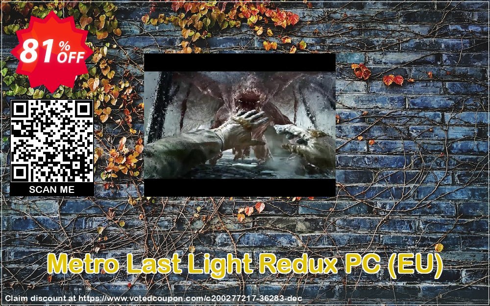 Metro Last Light Redux PC, EU  Coupon, discount Metro Last Light Redux PC (EU) Deal 2025 CDkeys. Promotion: Metro Last Light Redux PC (EU) Exclusive Sale offer 