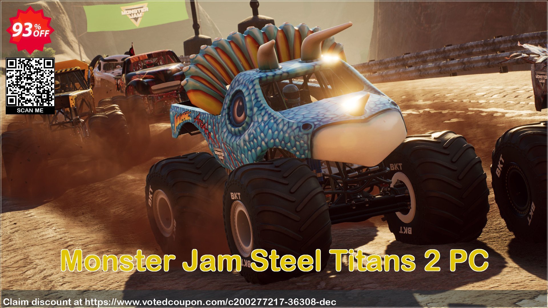 Monster Jam Steel Titans 2 PC Coupon, discount Monster Jam Steel Titans 2 PC Deal 2024 CDkeys. Promotion: Monster Jam Steel Titans 2 PC Exclusive Sale offer 