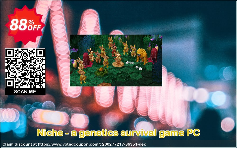 Niche - a genetics survival game PC Coupon, discount Niche - a genetics survival game PC Deal 2024 CDkeys. Promotion: Niche - a genetics survival game PC Exclusive Sale offer 