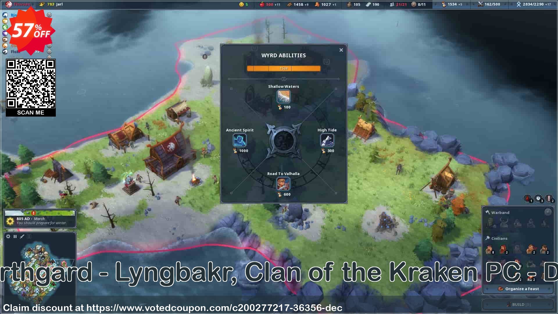 Northgard - Lyngbakr, Clan of the Kraken PC - DLC Coupon Code Nov 2024, 57% OFF - VotedCoupon