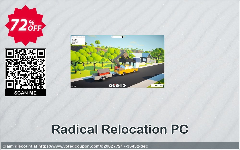 Radical Relocation PC Coupon, discount Radical Relocation PC Deal 2024 CDkeys. Promotion: Radical Relocation PC Exclusive Sale offer 