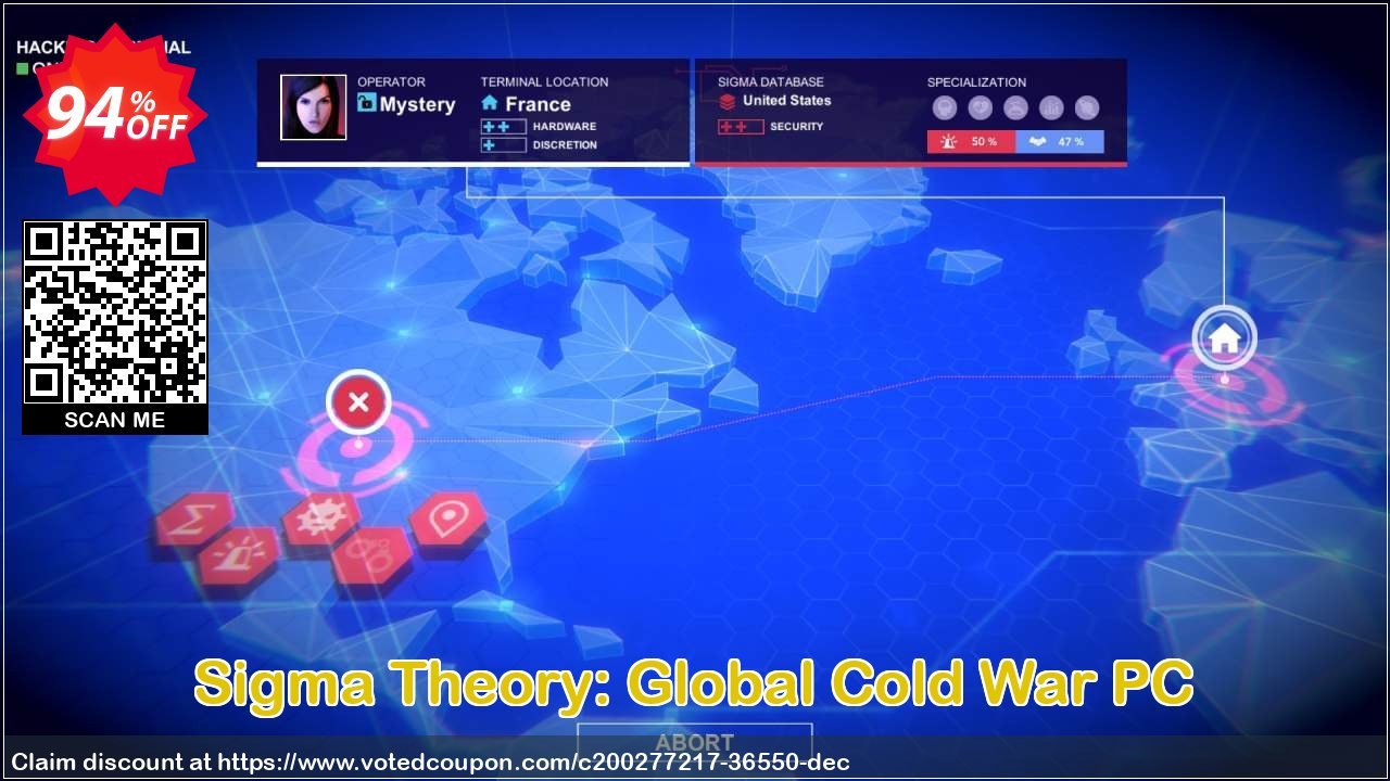 Sigma Theory: Global Cold War PC Coupon, discount Sigma Theory: Global Cold War PC Deal 2024 CDkeys. Promotion: Sigma Theory: Global Cold War PC Exclusive Sale offer 