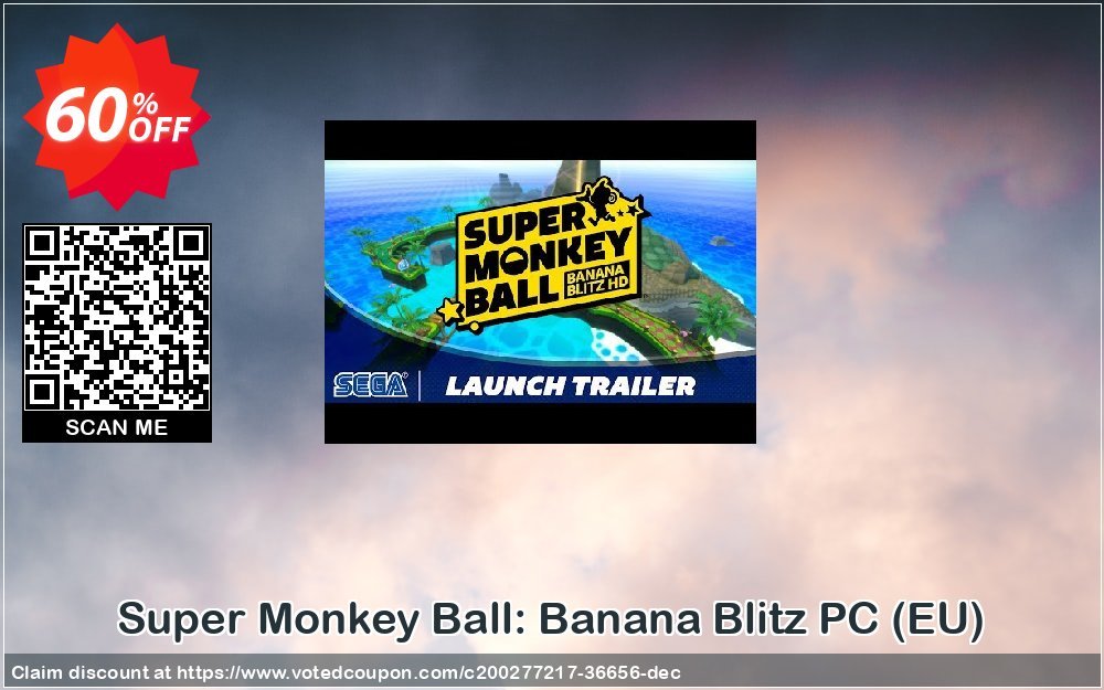 Super Monkey Ball: Banana Blitz PC, EU  Coupon, discount Super Monkey Ball: Banana Blitz PC (EU) Deal 2024 CDkeys. Promotion: Super Monkey Ball: Banana Blitz PC (EU) Exclusive Sale offer 