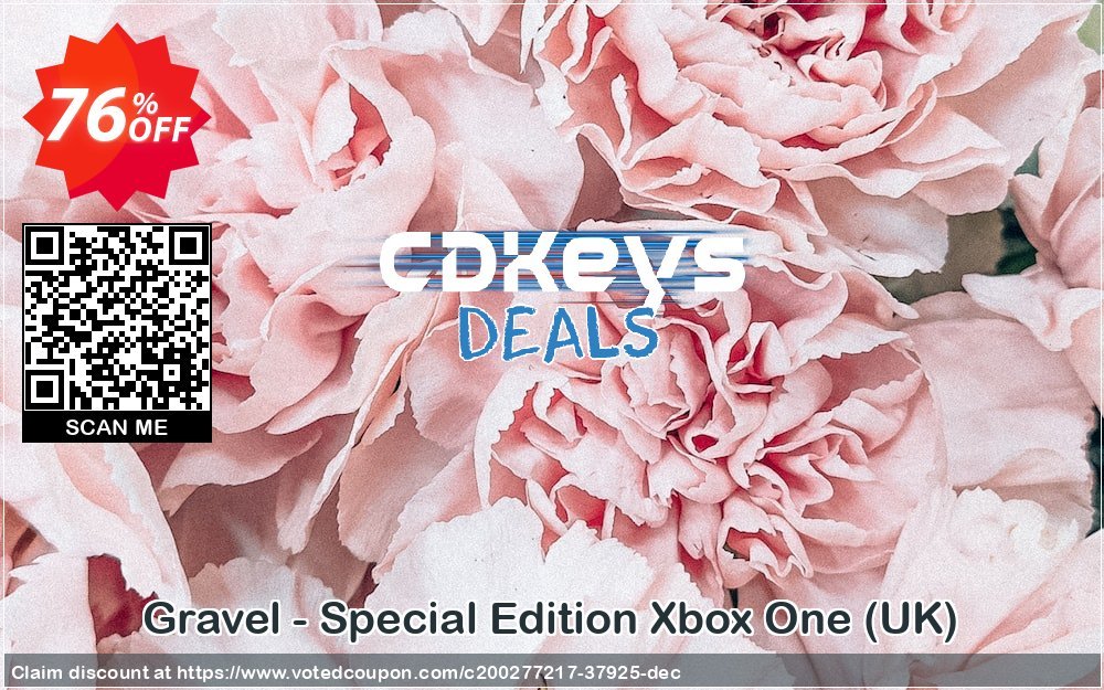 Gravel - Special Edition Xbox One, UK  Coupon, discount Gravel - Special Edition Xbox One (UK) Deal 2024 CDkeys. Promotion: Gravel - Special Edition Xbox One (UK) Exclusive Sale offer 