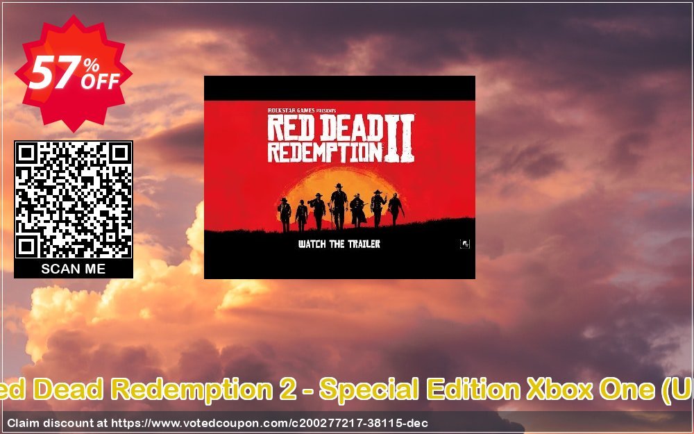 Red Dead Redemption 2 - Special Edition Xbox One, UK  Coupon, discount Red Dead Redemption 2 - Special Edition Xbox One (UK) Deal 2024 CDkeys. Promotion: Red Dead Redemption 2 - Special Edition Xbox One (UK) Exclusive Sale offer 