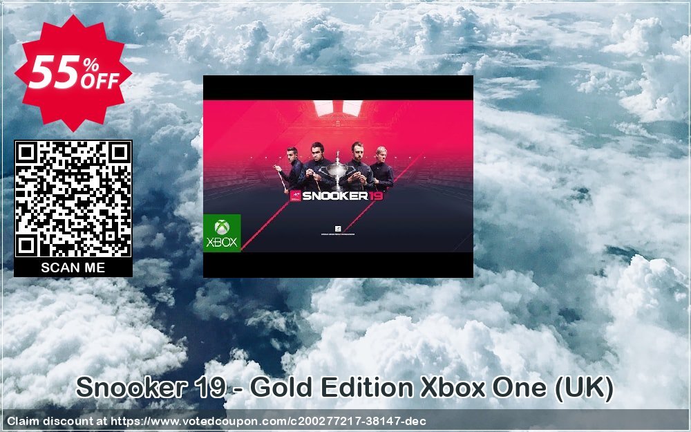 Snooker 19 - Gold Edition Xbox One, UK  Coupon, discount Snooker 19 - Gold Edition Xbox One (UK) Deal 2024 CDkeys. Promotion: Snooker 19 - Gold Edition Xbox One (UK) Exclusive Sale offer 