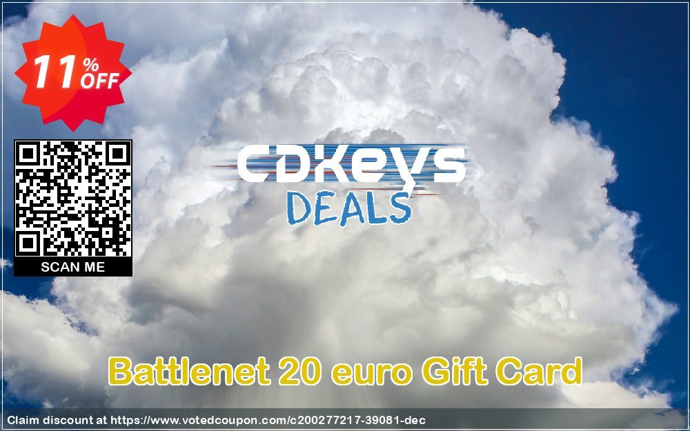 Battlenet 20 euro Gift Card Coupon Code Jun 2024, 11% OFF - VotedCoupon