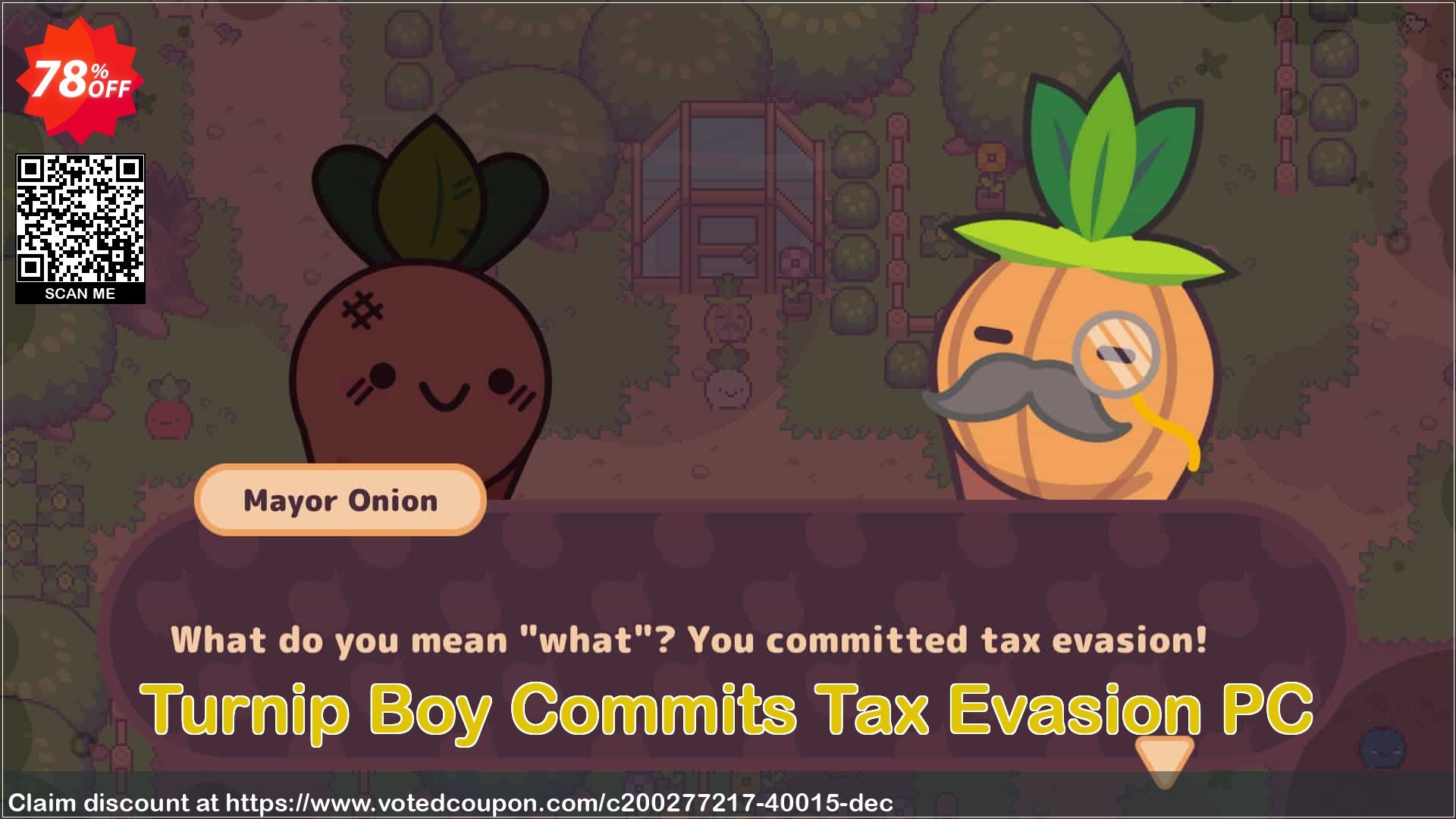 Turnip Boy Commits Tax Evasion PC Coupon, discount Turnip Boy Commits Tax Evasion PC Deal 2024 CDkeys. Promotion: Turnip Boy Commits Tax Evasion PC Exclusive Sale offer 