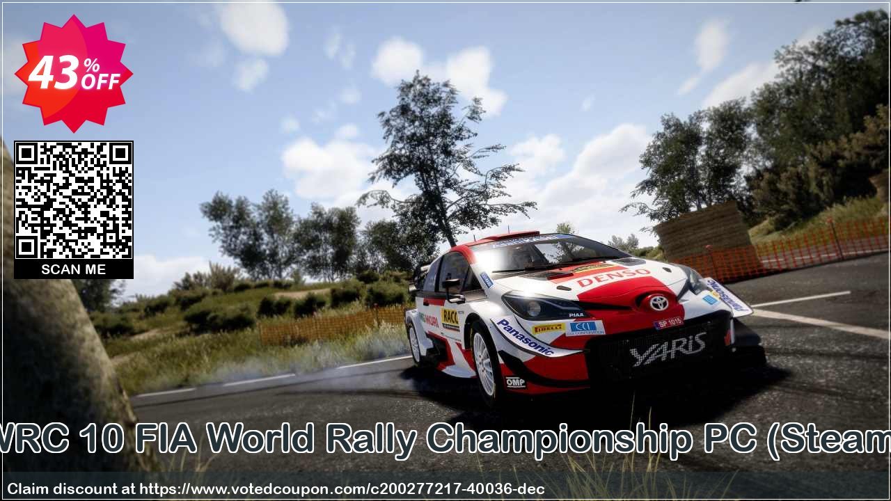 WRC 10 FIA World Rally Championship PC, Steam  Coupon Code Mar 2025, 43% OFF - VotedCoupon