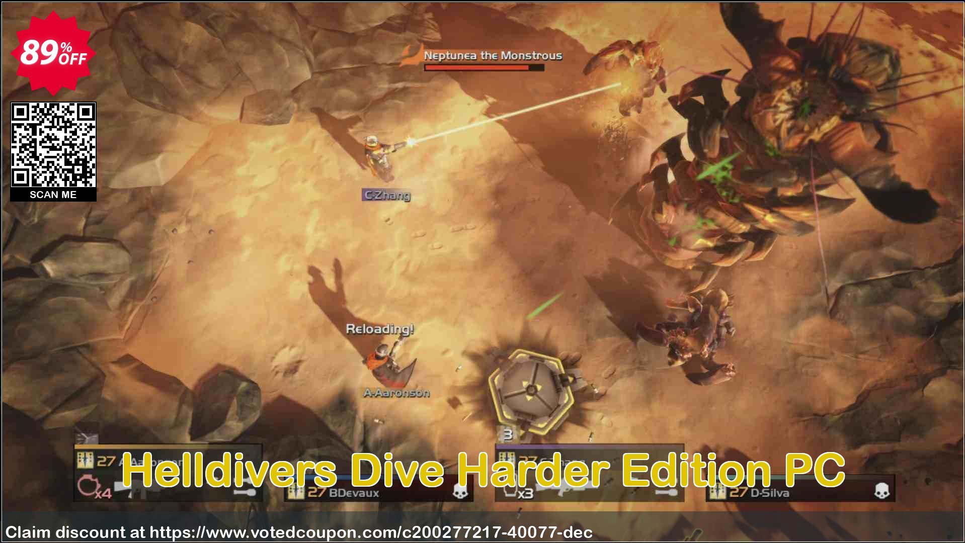 Helldivers Dive Harder Edition PC Coupon, discount Helldivers Dive Harder Edition PC Deal 2024 CDkeys. Promotion: Helldivers Dive Harder Edition PC Exclusive Sale offer 