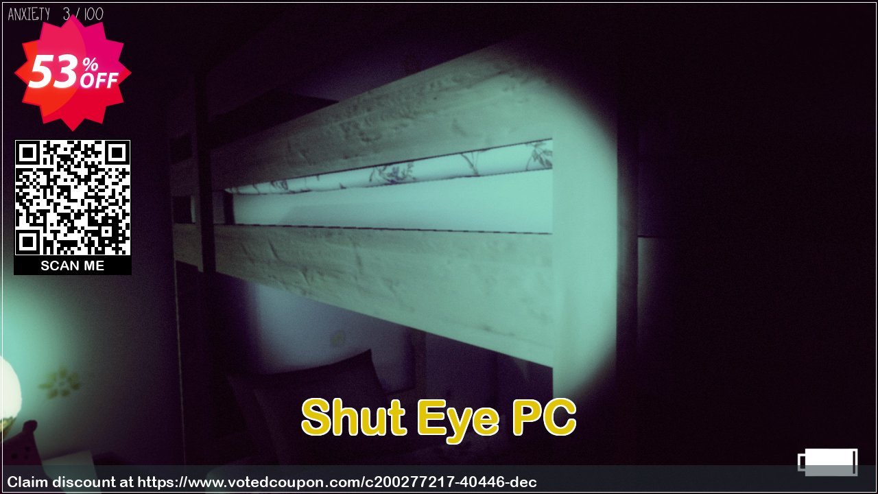 Shut Eye PC Coupon, discount Shut Eye PC Deal 2024 CDkeys. Promotion: Shut Eye PC Exclusive Sale offer 