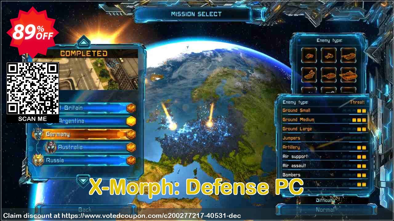 X-Morph: Defense PC Coupon, discount X-Morph: Defense PC Deal 2024 CDkeys. Promotion: X-Morph: Defense PC Exclusive Sale offer 