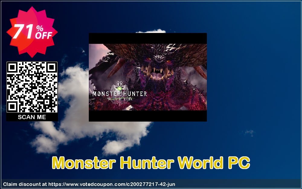 Monster Hunter World PC Coupon Code Jun 2024, 71% OFF - VotedCoupon